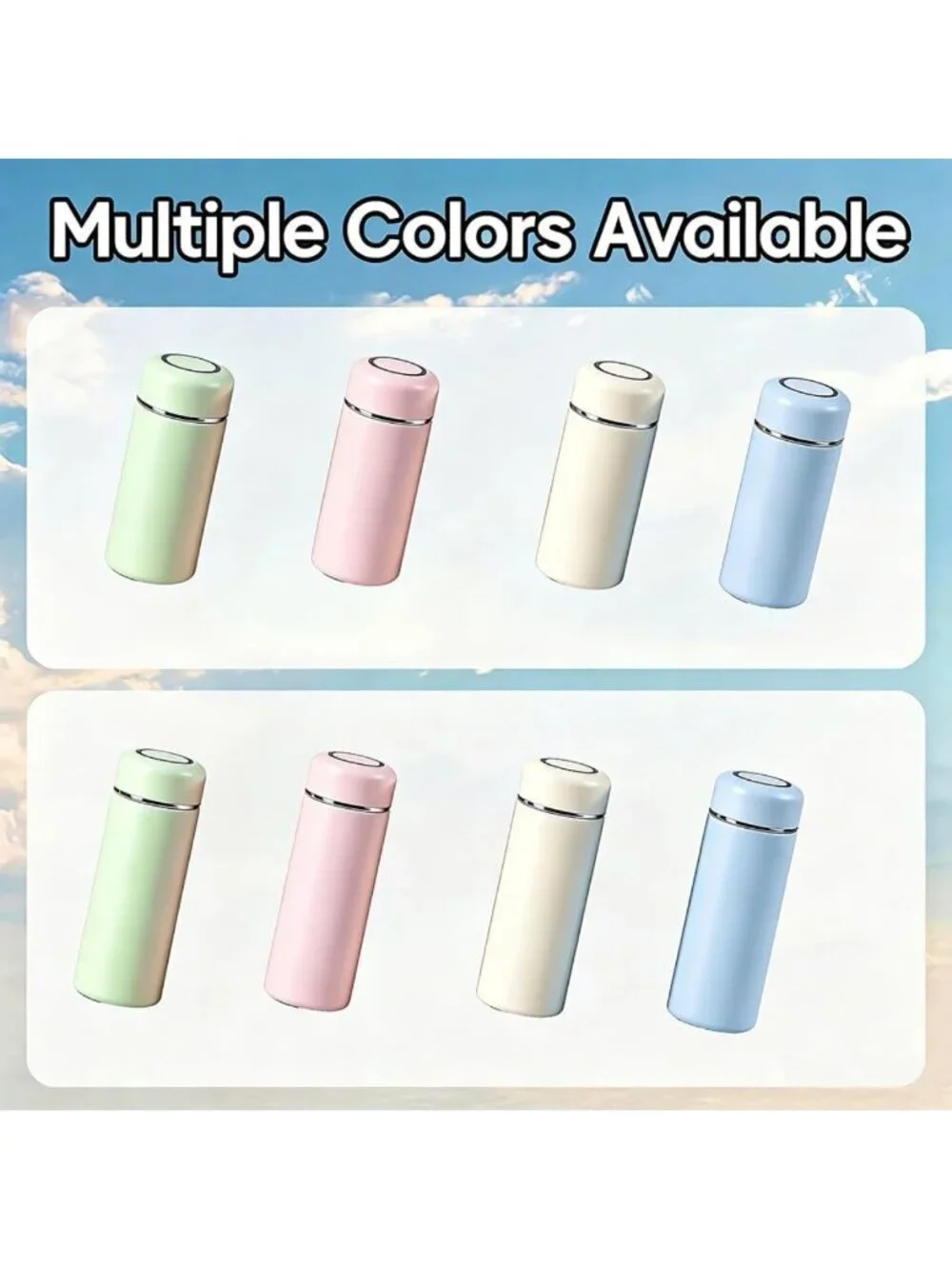11oz Insulated Water Bottle - Leak Proof Stainless Steel for Hot & Cold Drinks